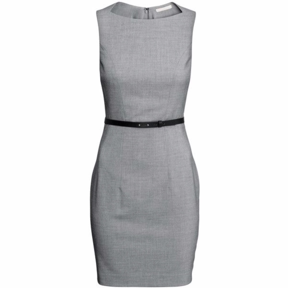 Sleek Professional Gray Dress!